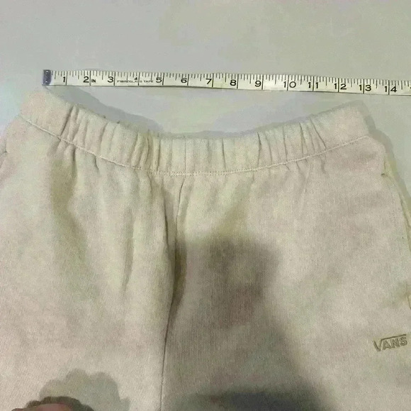 Vans Cream sweatshirt Fleece Joggers with Side Pockets Size Small - Picture 4 of 5